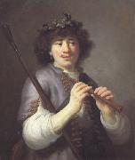 Govert flinck Rembrandt as a shepherd (mk33) oil